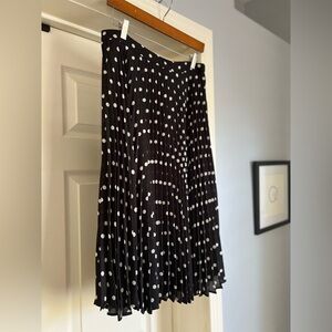 Vince Camuto Polka Dot Skirt, Pleated, Size 6